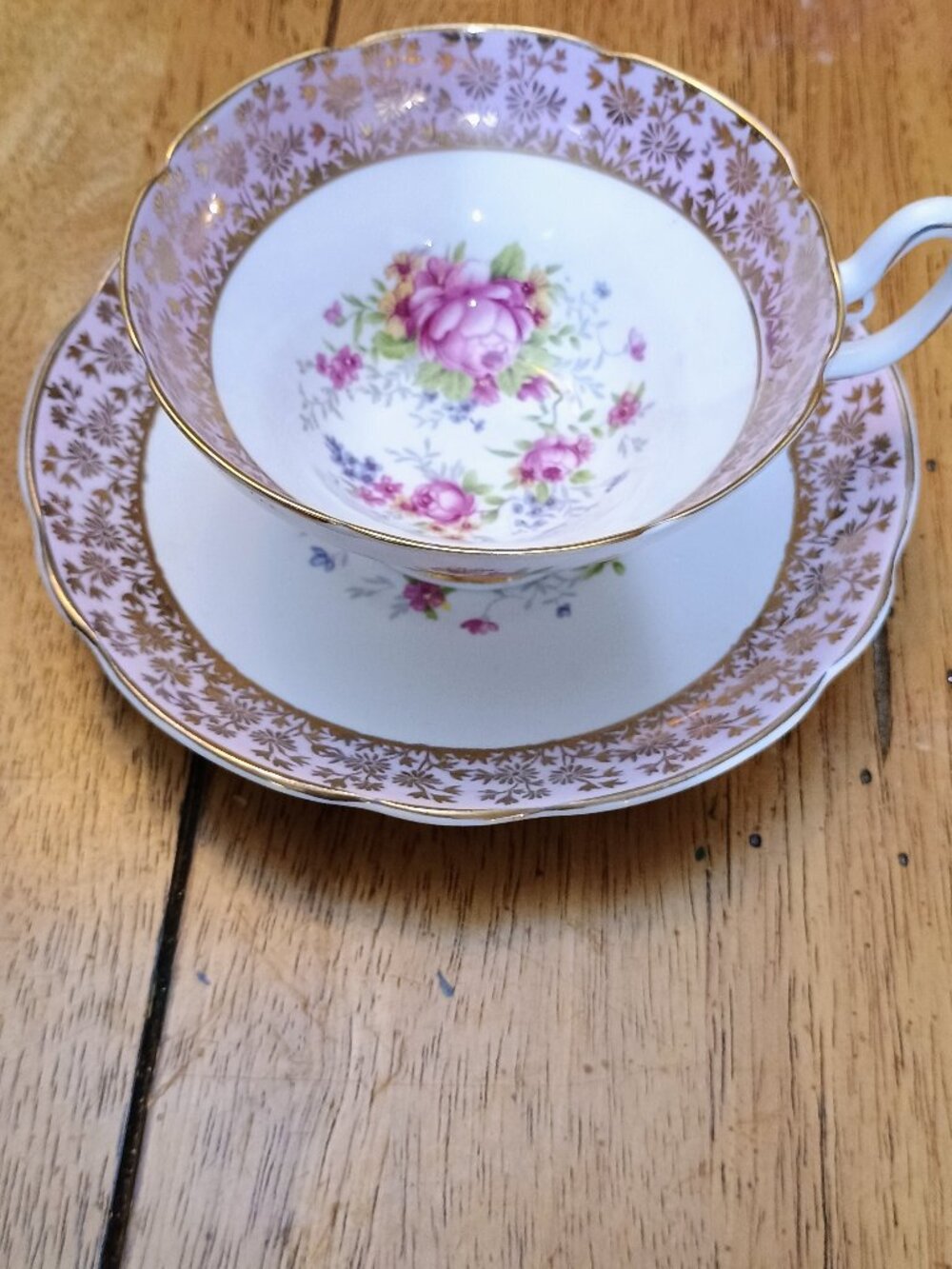 Vintage Woodlands teacup and saucer